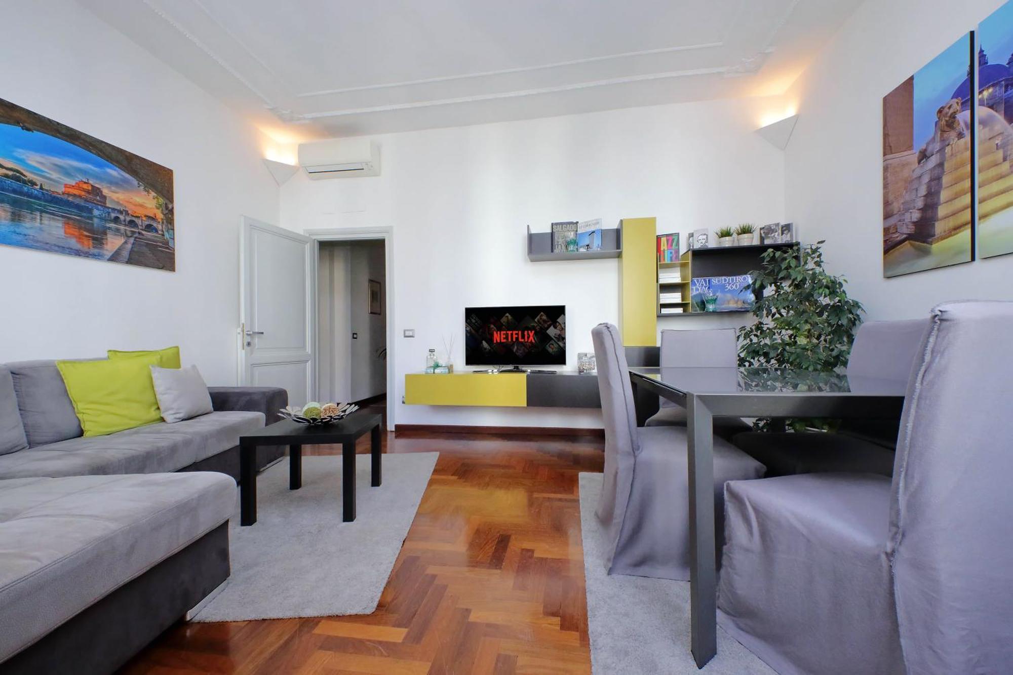Luxury Apartment Vaticano-S'Peter Basilica - Netflix Wifi - Aircond Рим Экстерьер фото